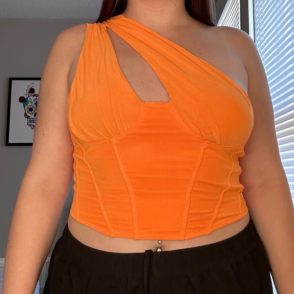 Orange Corset Top - Picture 5 of 7